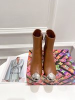 Louis Vuitton Short Boots Calfskin Cowhide Genuine Leather Sheepskin Fall/Winter Collection