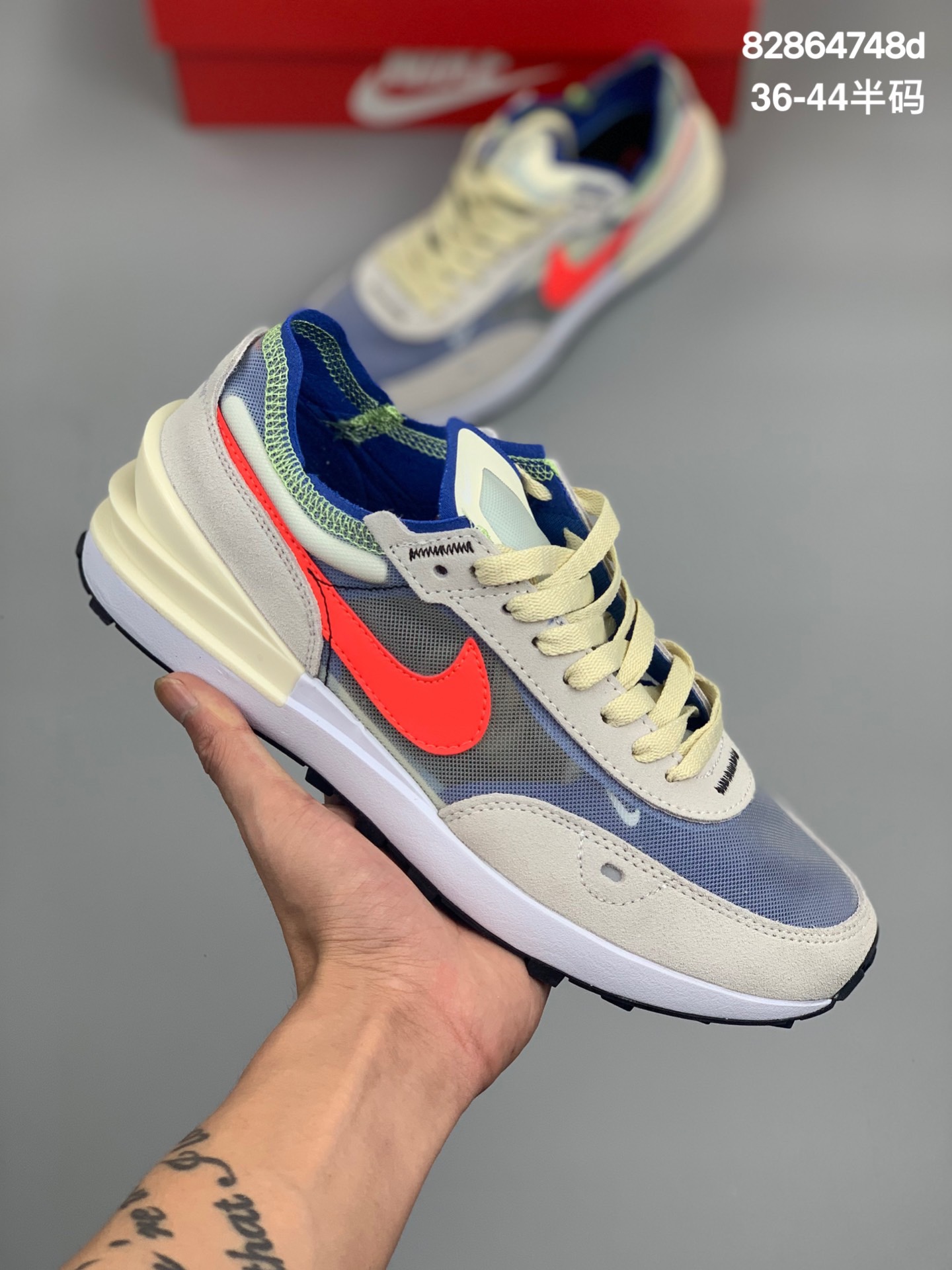 
耐克 Sacai   华夫 镂空 解构鞋 Nike Waffle One “Summit White”轻跑鞋鞋身以经典 Daybreak 为蓝本打造鞋面以白色网眼材质搭配米色麂皮呈现，带来十足的质感。鞋侧加入白色皮革 Swoosh 点缀，提亮整体视觉效果。鞋口处有裸露的针脚，为球鞋带来了解构风格多层外延后跟，灵感来源于 Sacai x Nike LDV Waffle 联名款HESJ828-ZVL
货号：DA7995-101
尺码：36-44半码
编码：82864748d