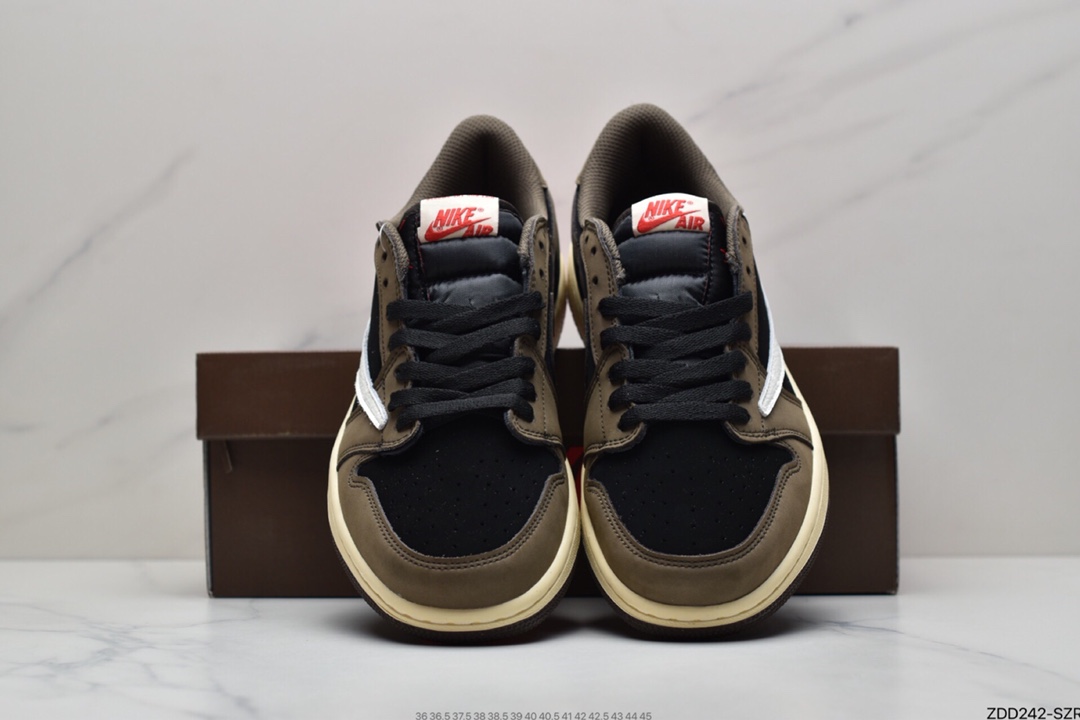230 fragment design x Travis Scott x Nike Air Jordan 1 Low OG SP”Black/Red”AJ1乔丹篮球鞋CQ4278