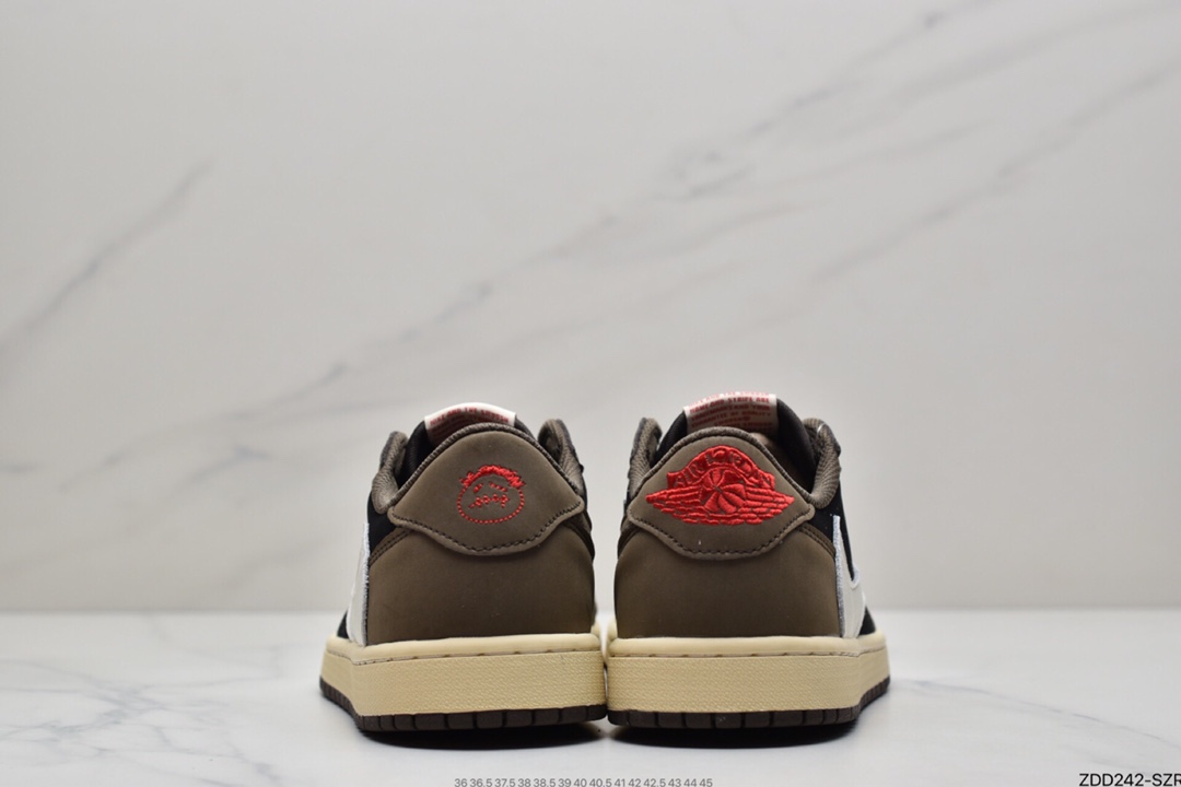 230 fragment design x Travis Scott x Nike Air Jordan 1 Low OG SP”Black/Red”AJ1乔丹篮球鞋CQ4278