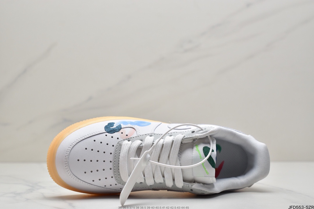 170 Mayumi Yamase x Nike Air Force 1 Low QS Flyleather ”Earth Day”空军一号经典低帮百搭休闲运动板鞋DB3598-100