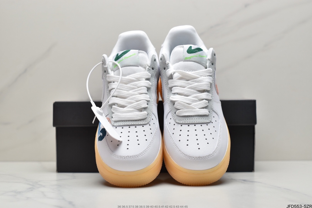 170 Mayumi Yamase x Nike Air Force 1 Low QS Flyleather ”Earth Day”空军一号经典低帮百搭休闲运动板鞋DB3598-100