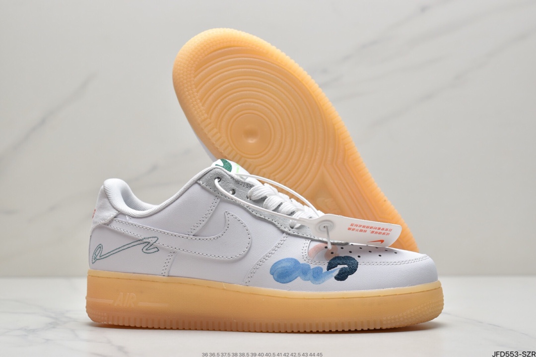 170 Mayumi Yamase x Nike Air Force 1 Low QS Flyleather ”Earth Day”空军一号经典低帮百搭休闲运动板鞋DB3598-100