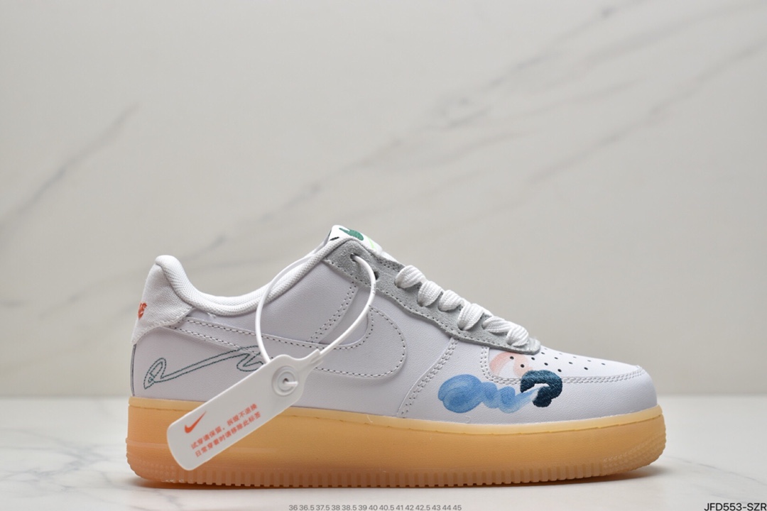170 Mayumi Yamase x Nike Air Force 1 Low QS Flyleather ”Earth Day”空军一号经典低帮百搭休闲运动板鞋DB3598-100