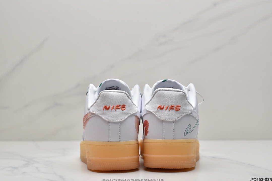 170 Mayumi Yamase x Nike Air Force 1 Low QS Flyleather ”Earth Day”空军一号经典低帮百搭休闲运动板鞋DB3598-100