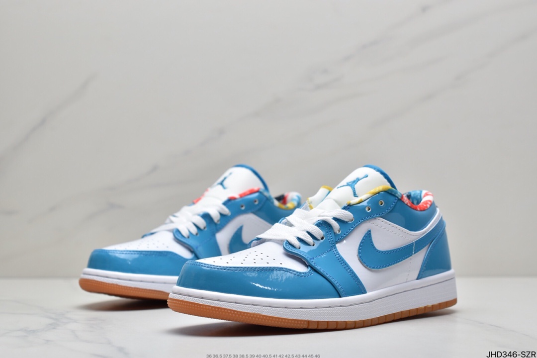 190 Air Jordan 1 Low 整双鞋采用漆皮材质覆盖DC6991-400