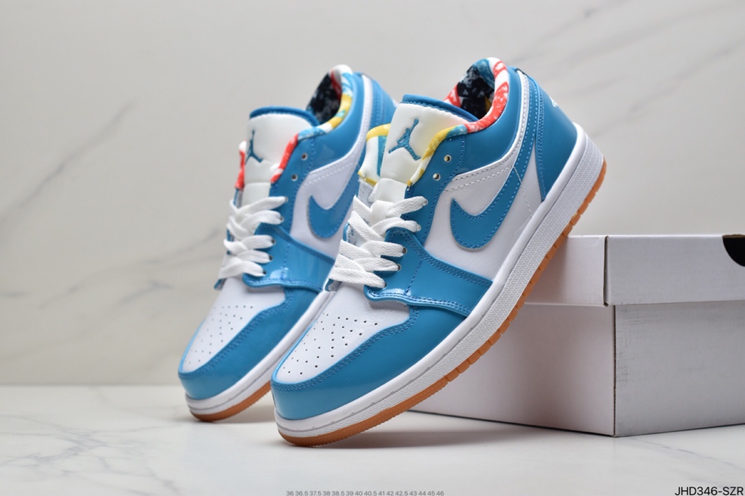 190 Air Jordan 1 Low 整双鞋采用漆皮材质覆盖DC6991-400