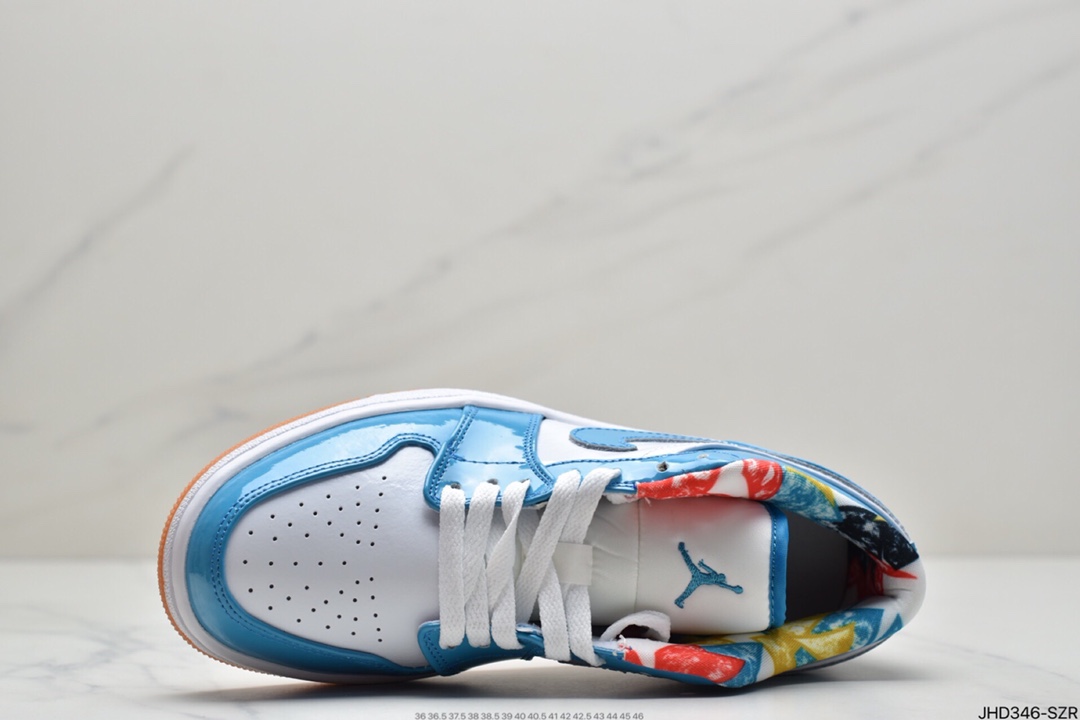 190 Air Jordan 1 Low 整双鞋采用漆皮材质覆盖DC6991-400
