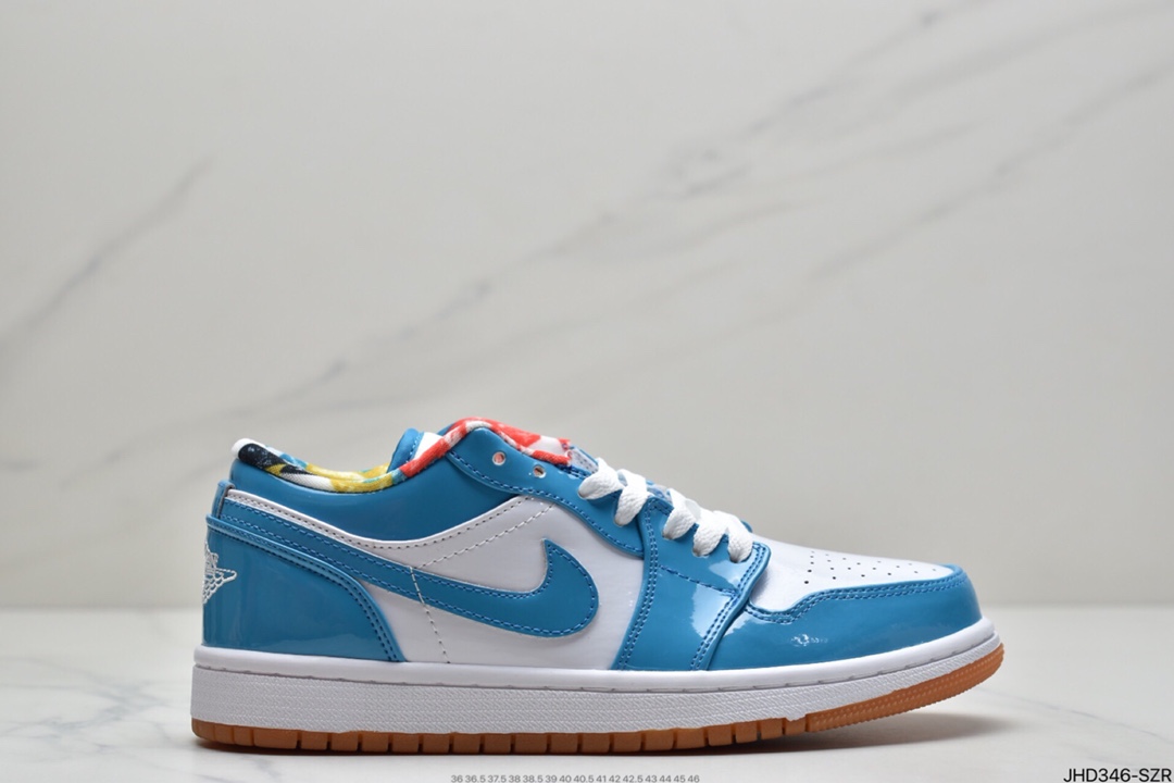 190 Air Jordan 1 Low 整双鞋采用漆皮材质覆盖DC6991-400
