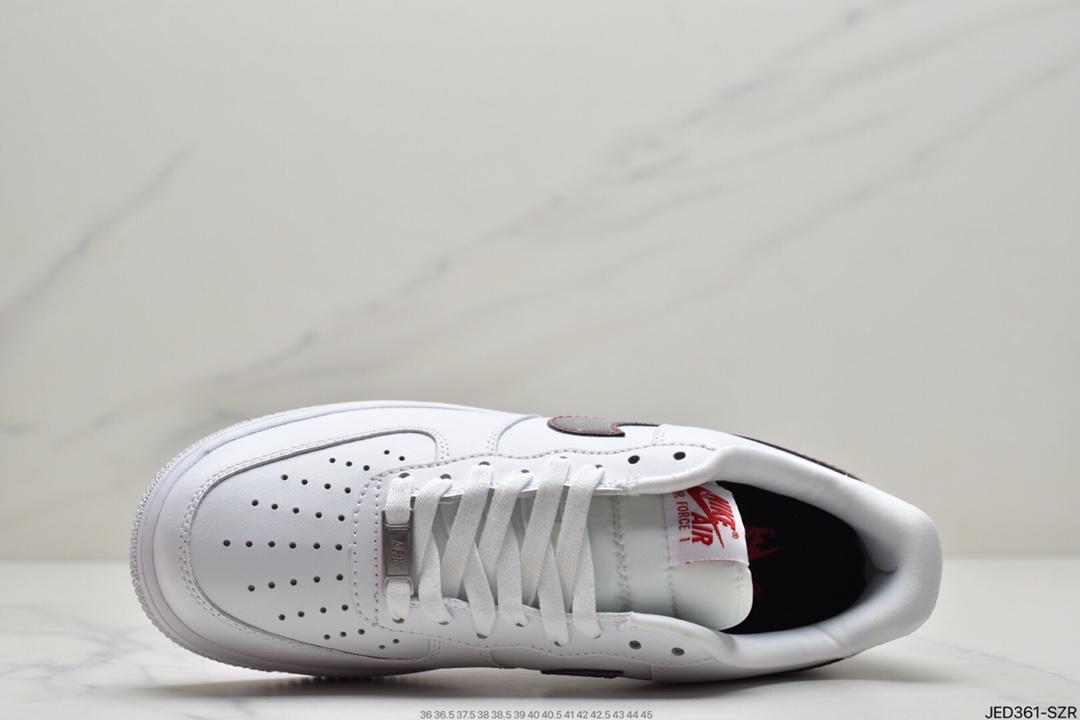 150 耐克Nike Air Force Low 白红迷你勾 空军一号低帮休闲板鞋 CZ0270-104