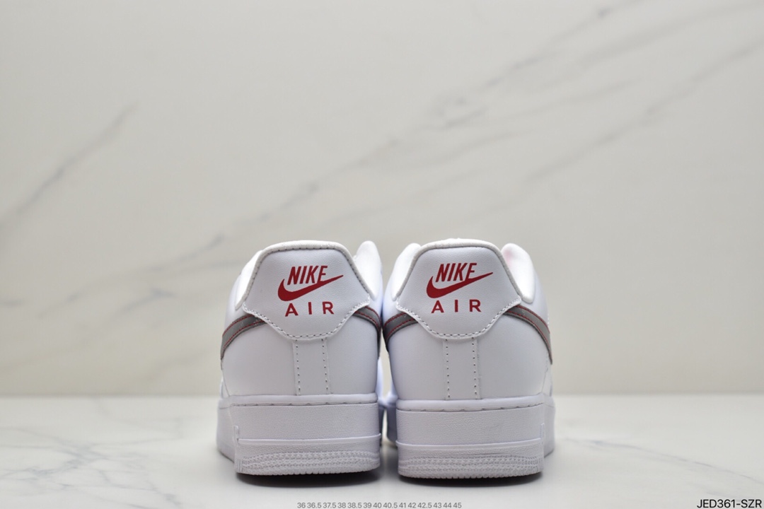 150 耐克Nike Air Force Low 白红迷你勾 空军一号低帮休闲板鞋 CZ0270-104