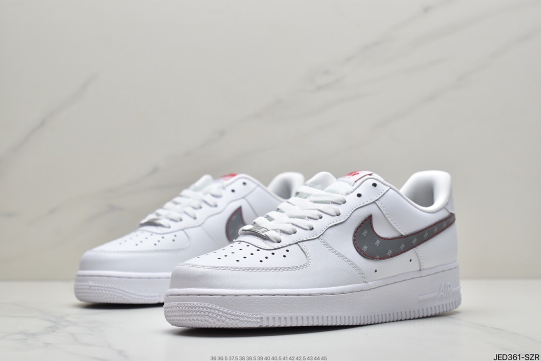 150 耐克Nike Air Force Low 白红迷你勾 空军一号低帮休闲板鞋 CZ0270-104