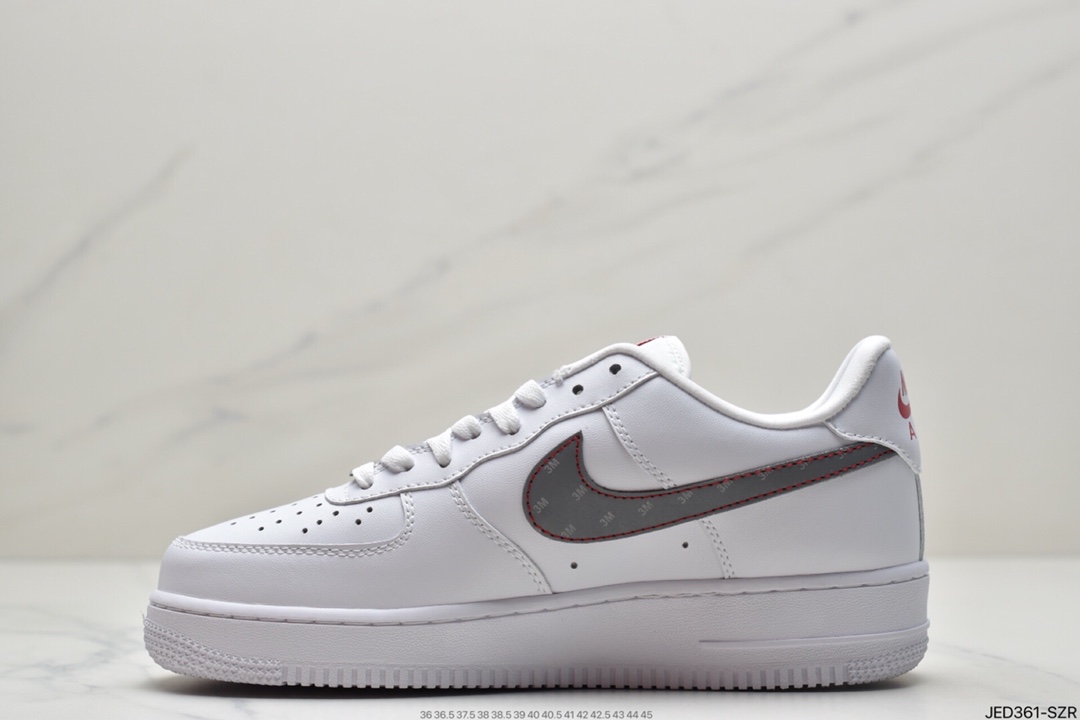 150 耐克Nike Air Force Low 白红迷你勾 空军一号低帮休闲板鞋 CZ0270-104