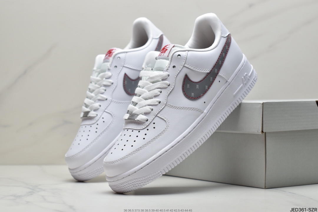 150 耐克Nike Air Force Low 白红迷你勾 空军一号低帮休闲板鞋 CZ0270-104