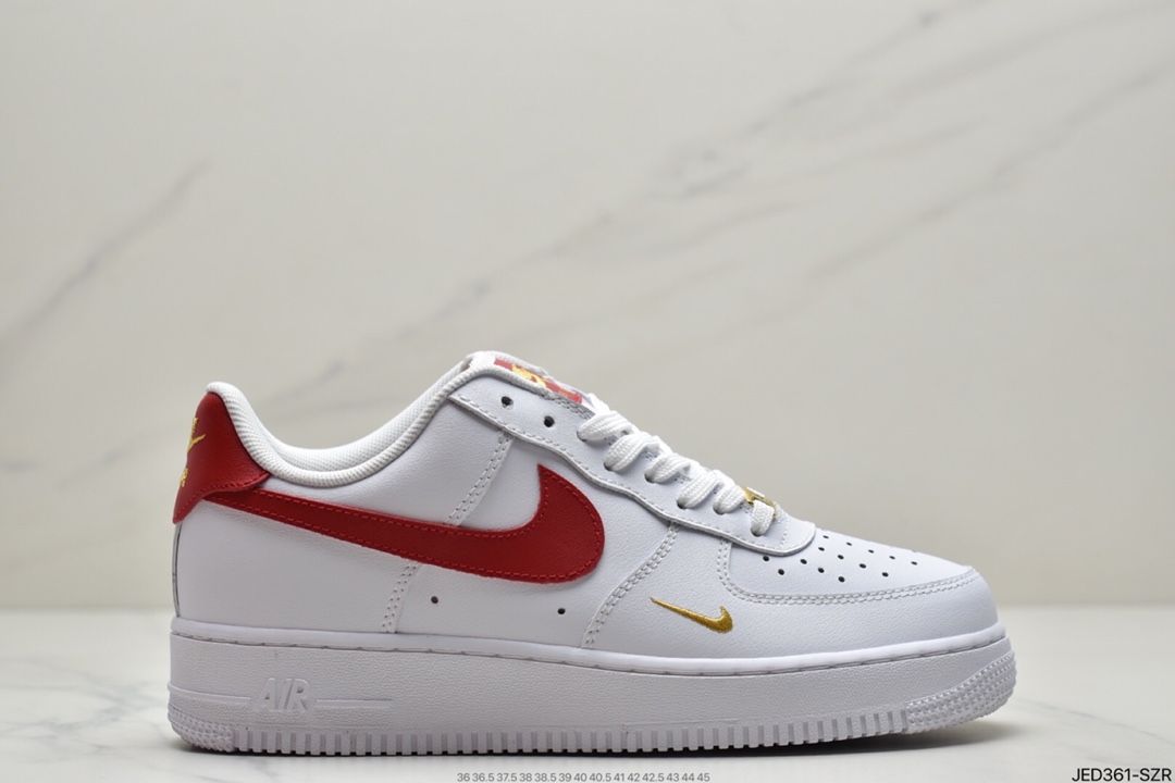 150 耐克Nike Air Force Low 白红迷你勾 空军一号低帮休闲板鞋 CZ0270-104