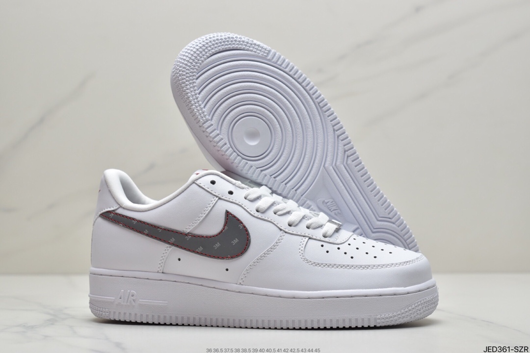 150 耐克Nike Air Force Low 白红迷你勾 空军一号低帮休闲板鞋 CZ0270-104