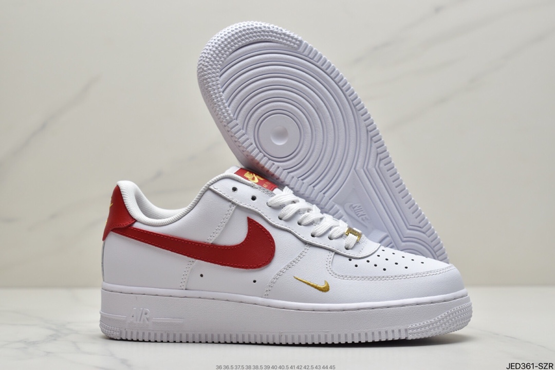 150 耐克Nike Air Force Low 白红迷你勾 空军一号低帮休闲板鞋 CZ0270-104