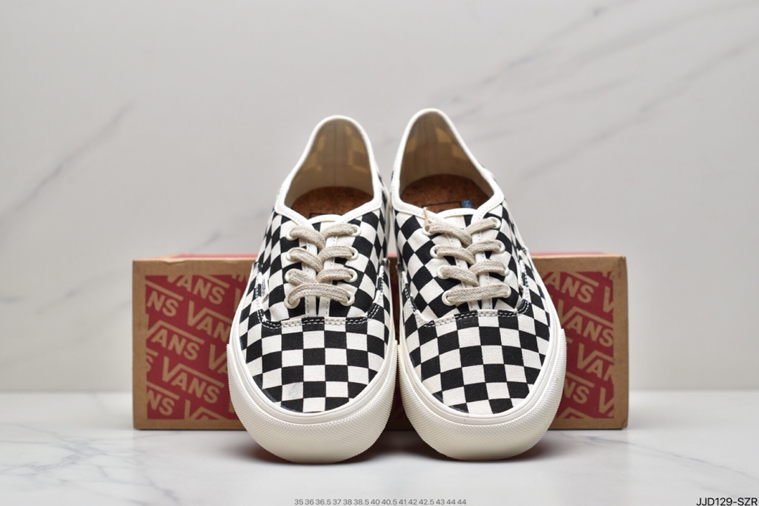 130 万斯Vans Authentic 经典安娜海姆 4孔低帮硫化滑板鞋休闲板鞋
