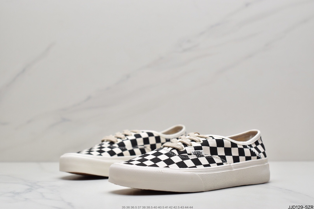 130 万斯Vans Authentic 经典安娜海姆 4孔低帮硫化滑板鞋休闲板鞋