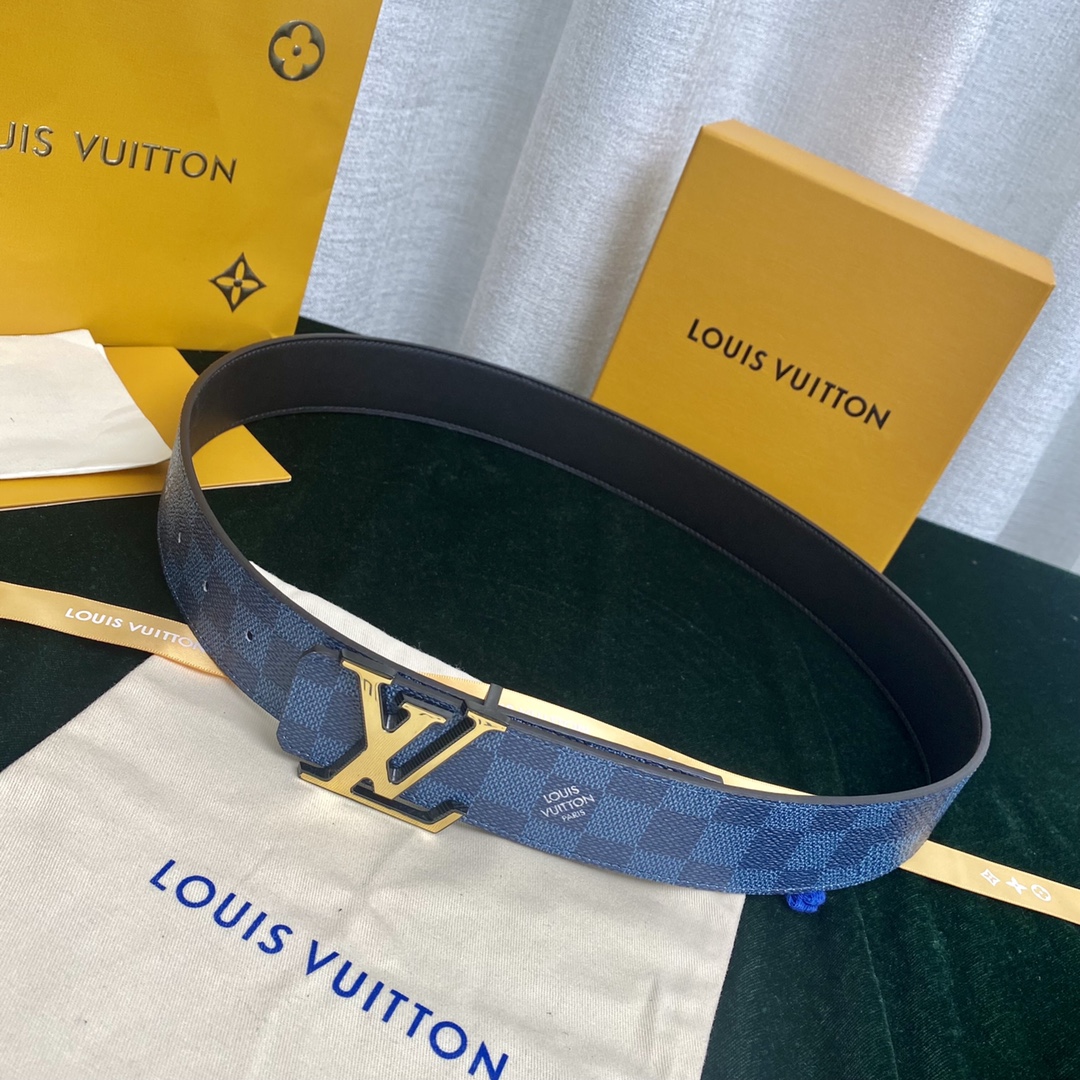 Louis Vuitton Belts Calfskin Canvas Cowhide Spring Collection