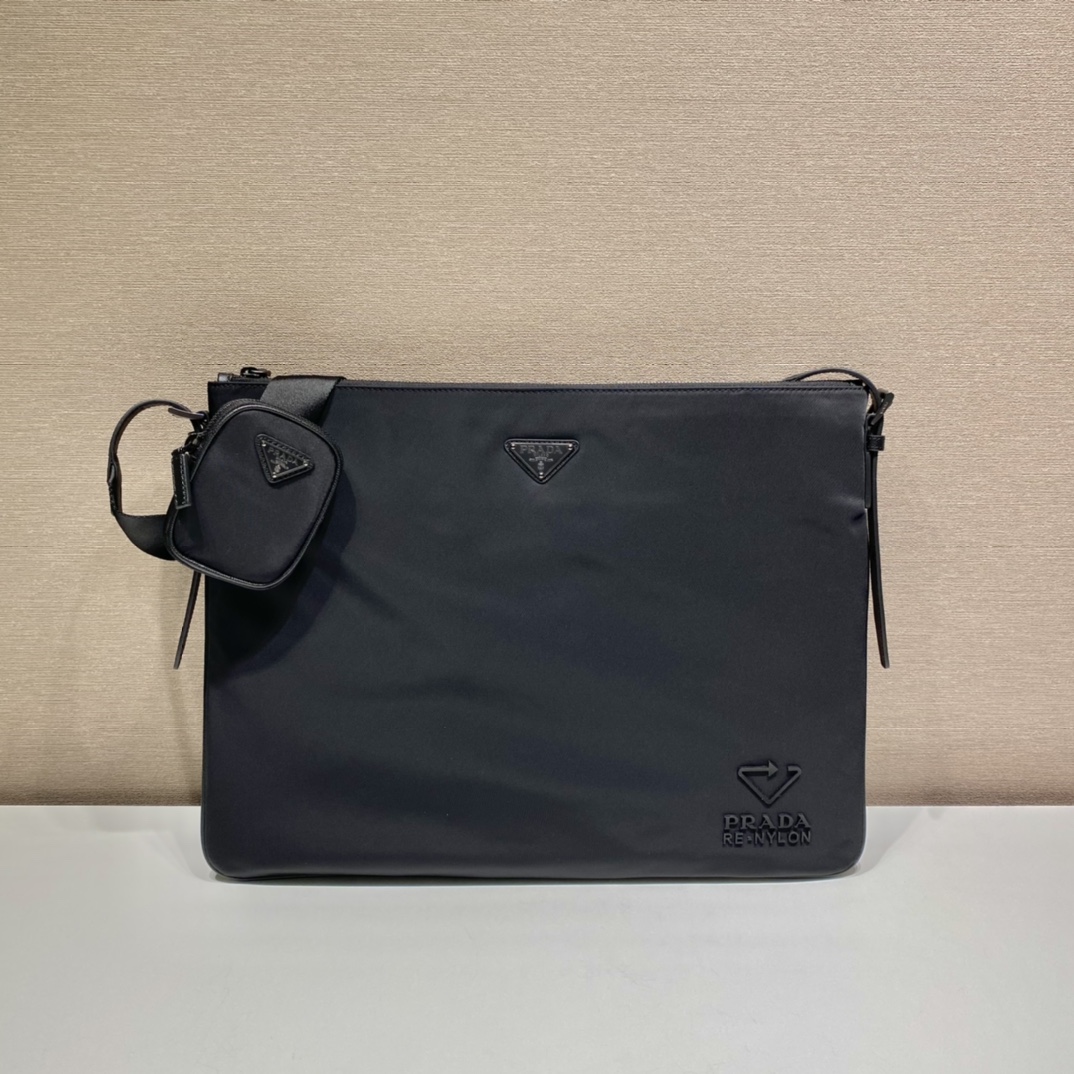 PRADA普拉达再生尼龙材质单肩包2VH121