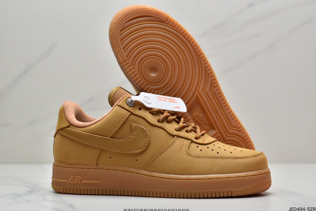 150 耐克Nike Air Force 1 Low ’07 WB“Wheat”空军一号低帮经典百搭休闲运动板鞋AA4061-200