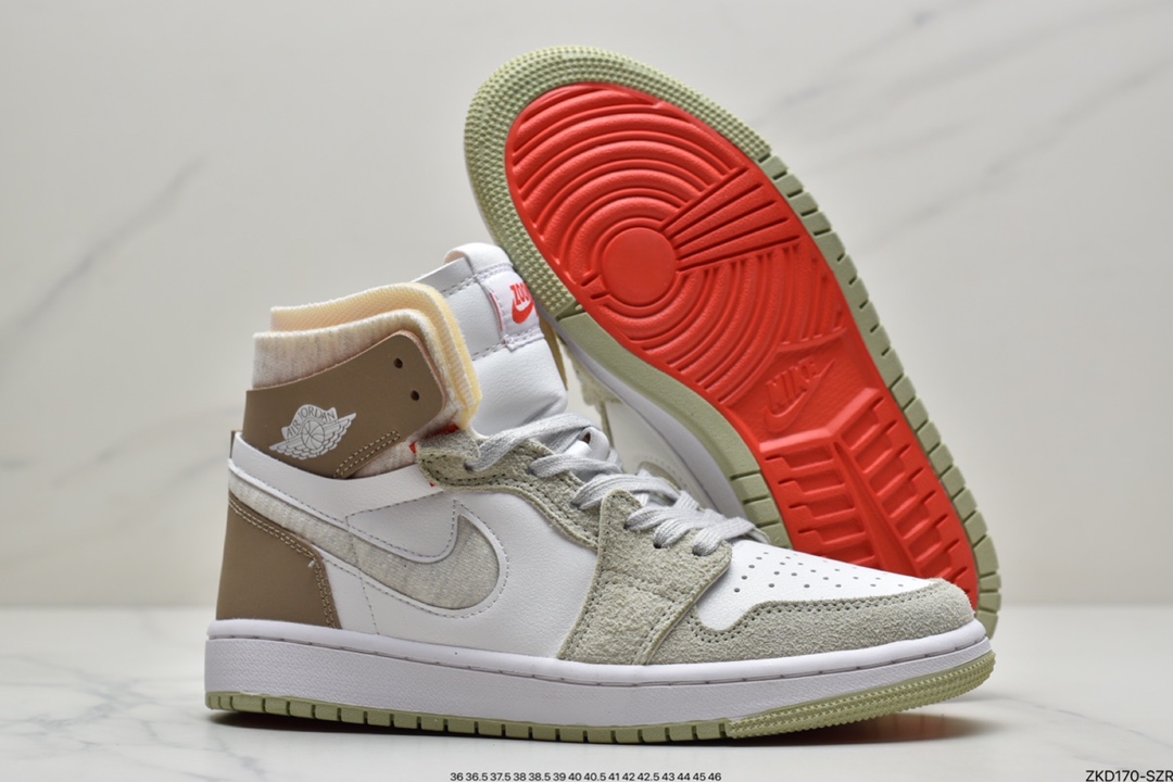 270  Air Jordan 1 Zoom CMFT 视觉效果亮眼的同时极具质感CT0979-102