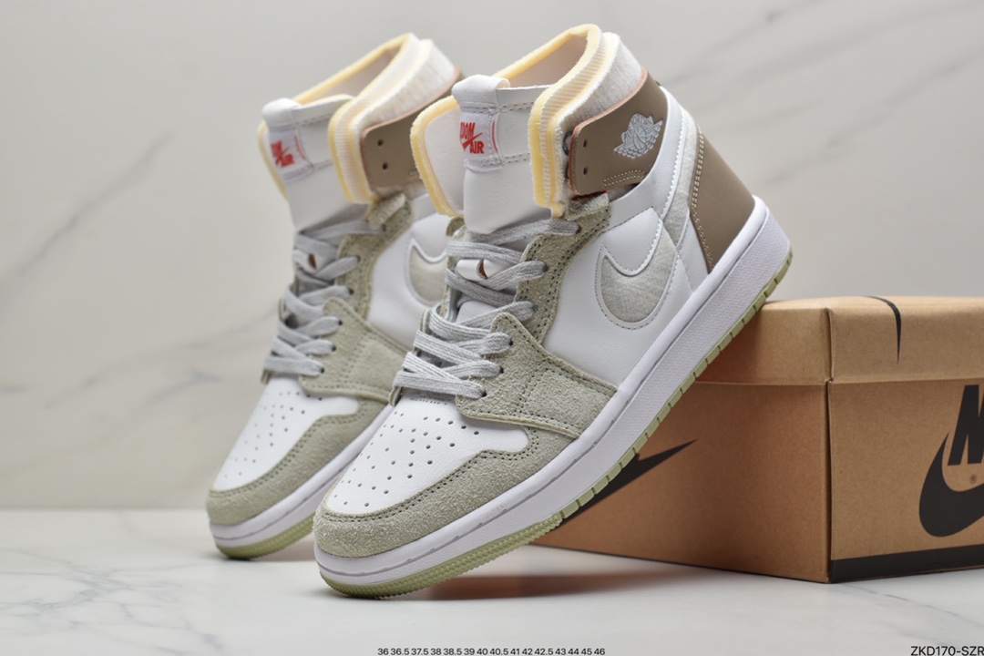 270  Air Jordan 1 Zoom CMFT 视觉效果亮眼的同时极具质感CT0979-102
