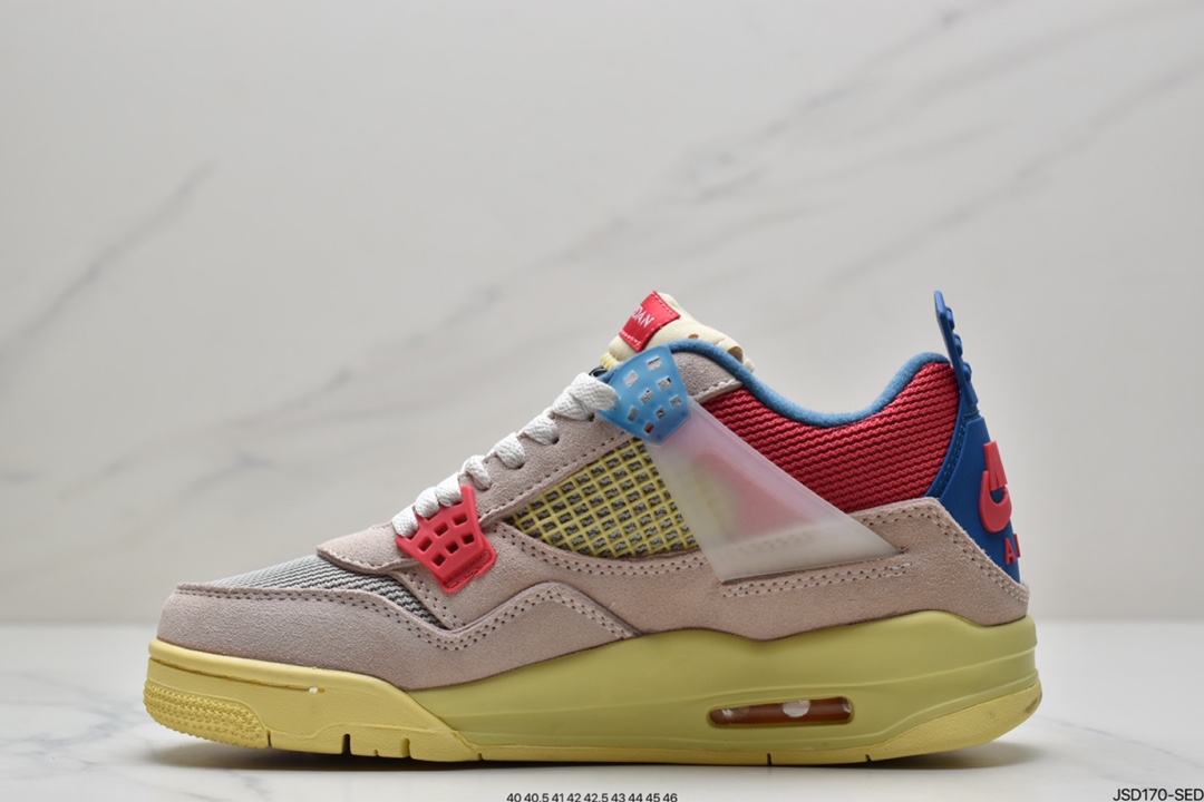 200 Union LA x Air Jordan 4 Retro Guava Ice”蓝粉 DC9533