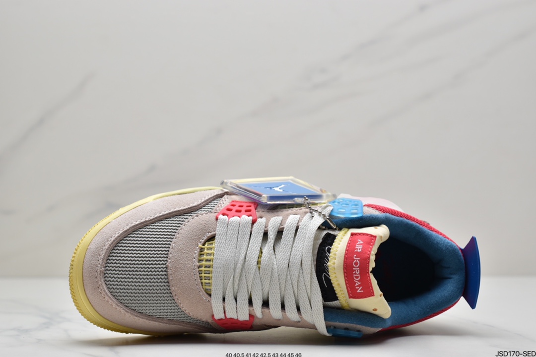 200 Union LA x Air Jordan 4 Retro Guava Ice”蓝粉 DC9533