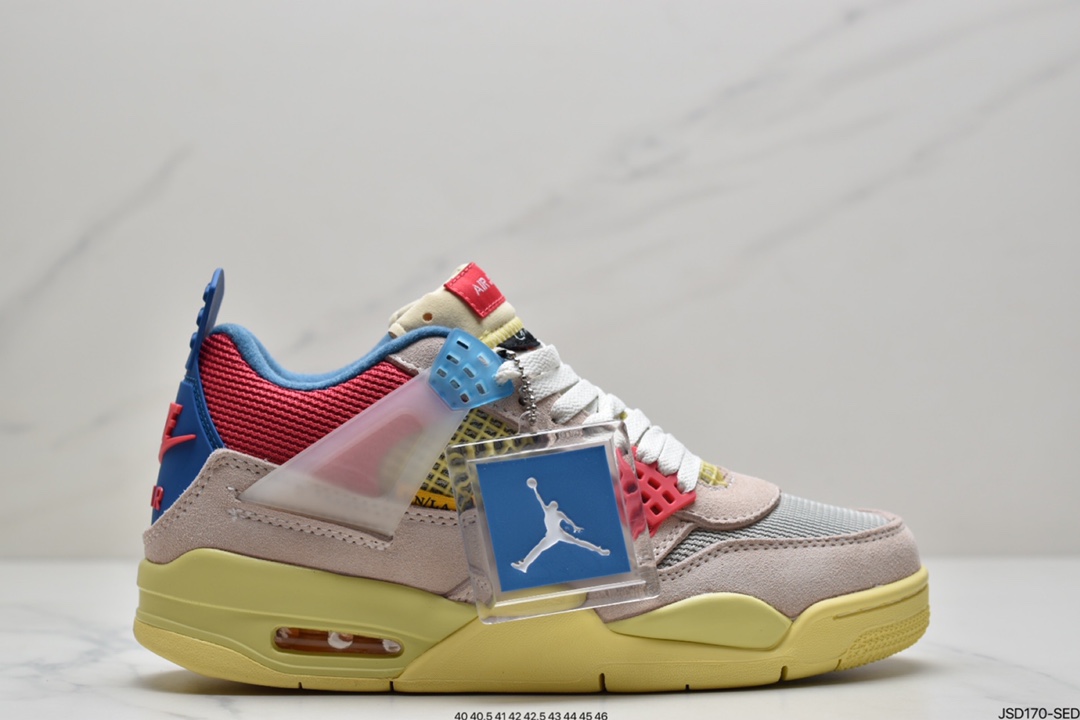 200 Union LA x Air Jordan 4 Retro Guava Ice”蓝粉 DC9533