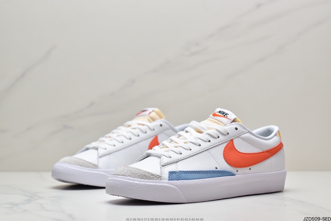 140 NIKE Blazer Low ’1977 Vintage”White/Light Blue/Grey”经典板鞋 DC4769-105