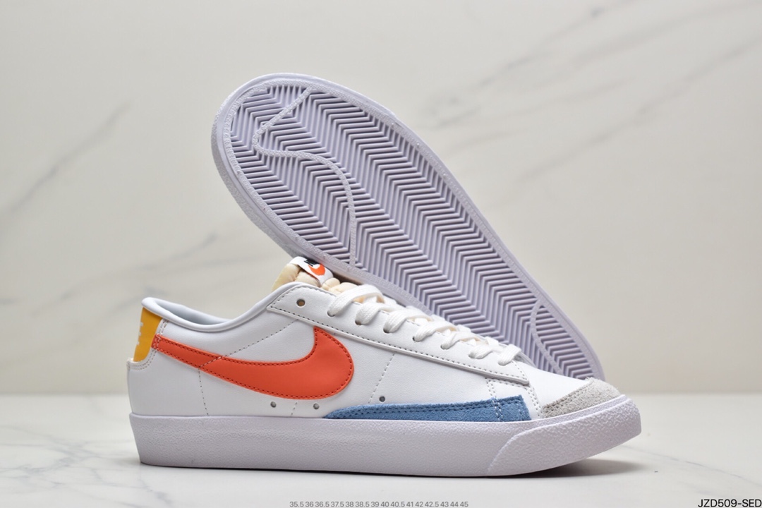 140 NIKE Blazer Low ’1977 Vintage”White/Light Blue/Grey”经典板鞋 DC4769-105