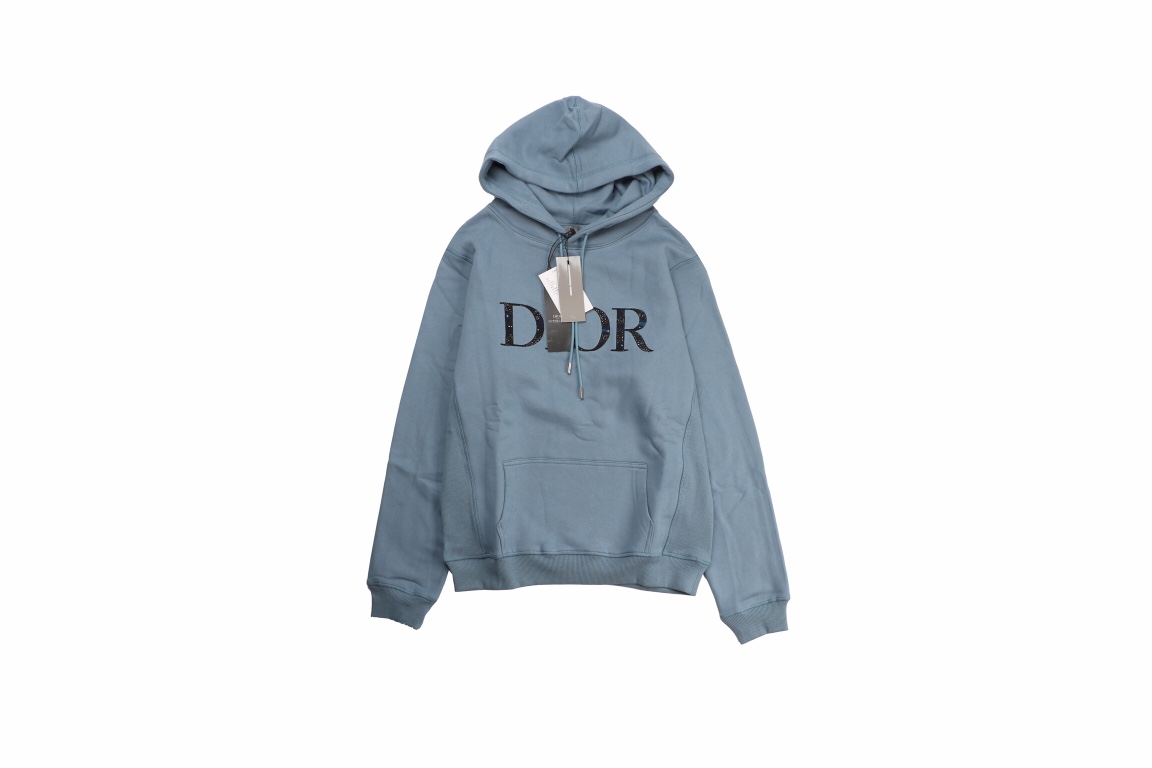 Dior 21fw 星空刺绣字母 连帽卫衣