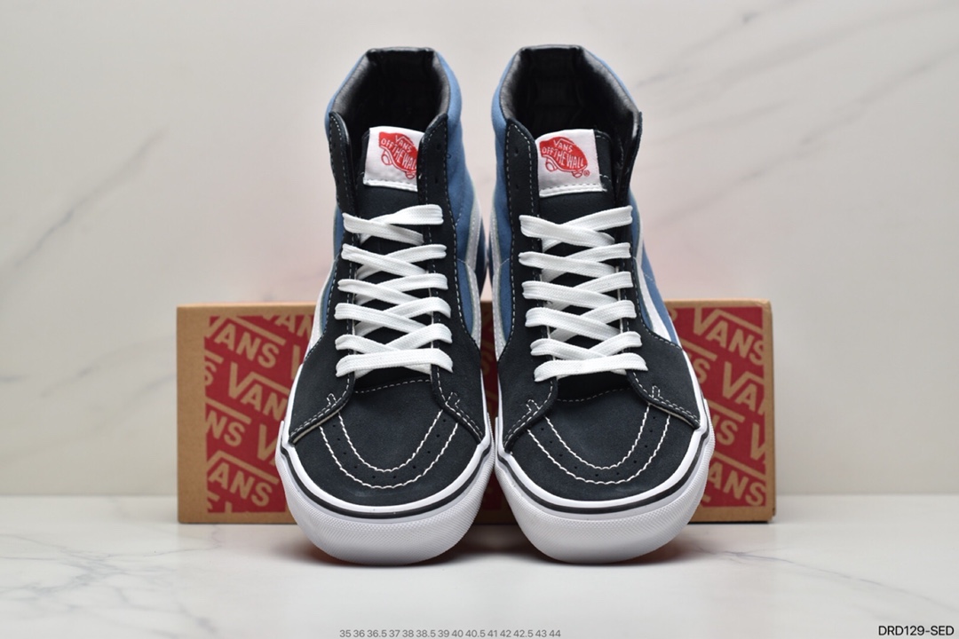 110 VANS万斯潮流男女鞋安纳海姆SK8-Mid Pro 撞色橙黑拼接中帮板鞋