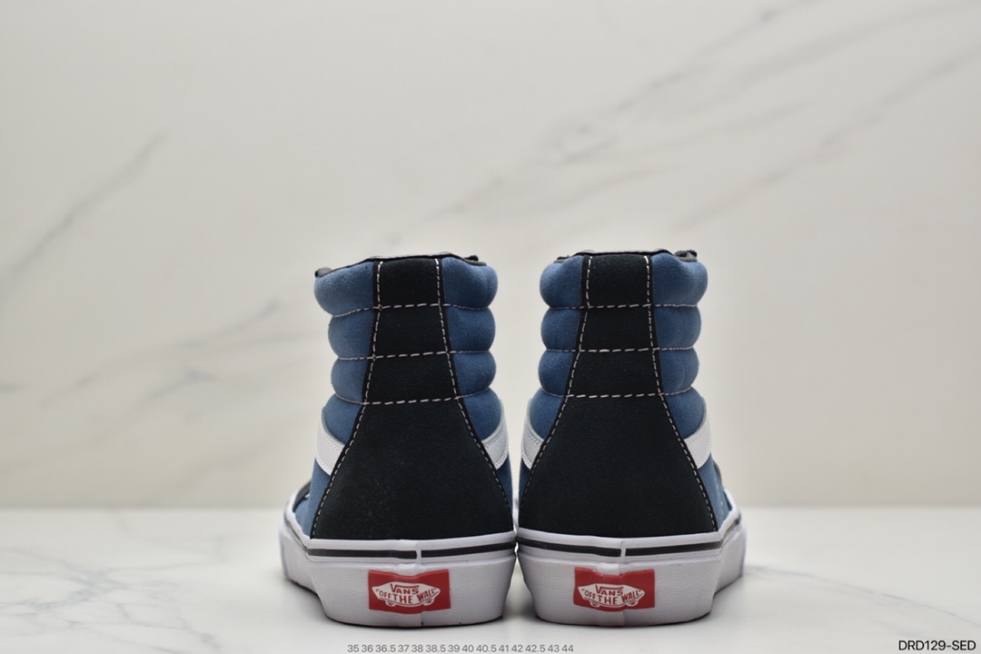 110 VANS万斯潮流男女鞋安纳海姆SK8-Mid Pro 撞色橙黑拼接中帮板鞋