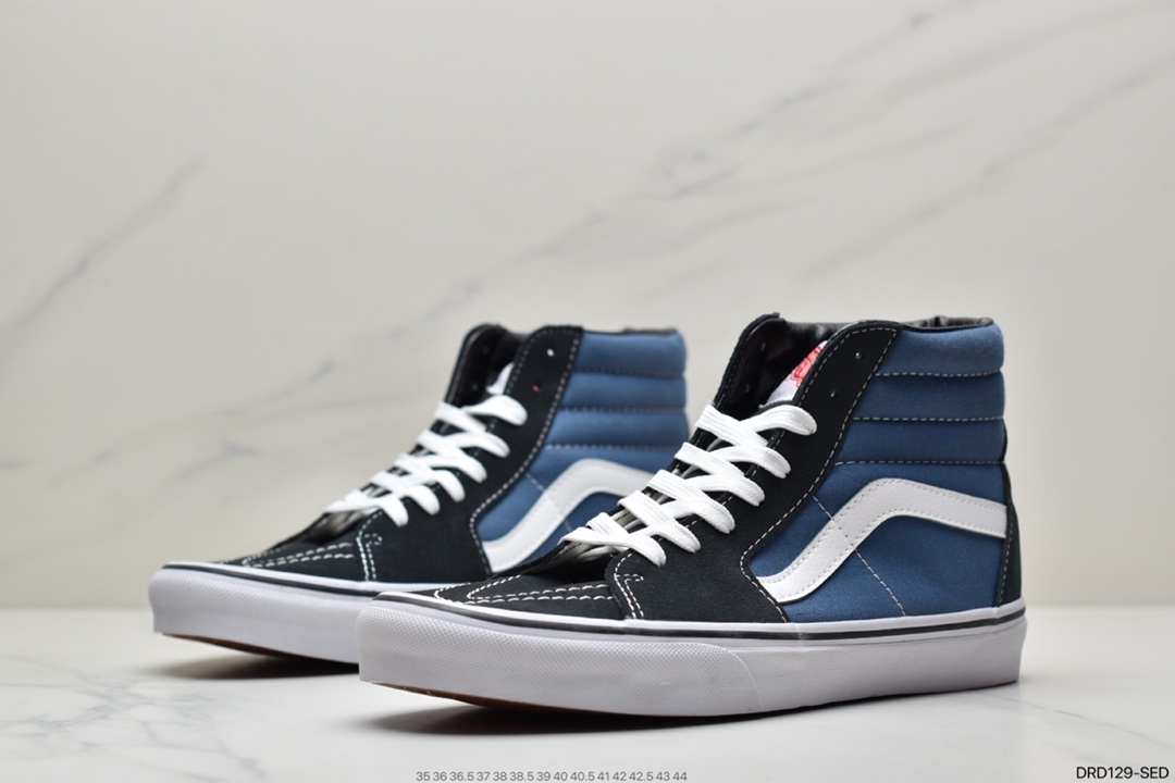110 VANS万斯潮流男女鞋安纳海姆SK8-Mid Pro 撞色橙黑拼接中帮板鞋