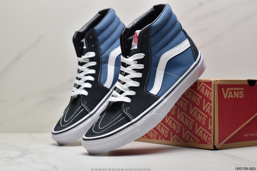 110 VANS万斯潮流男女鞋安纳海姆SK8-Mid Pro 撞色橙黑拼接中帮板鞋