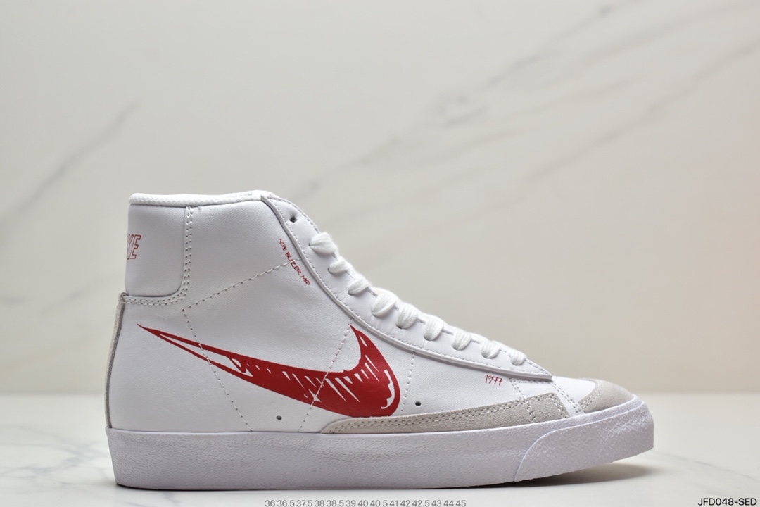 170 耐克Nike Blazer Mid ’1977 Vintage”Spider Web”经典开拓者高帮百搭休闲运动板鞋DC1929-001