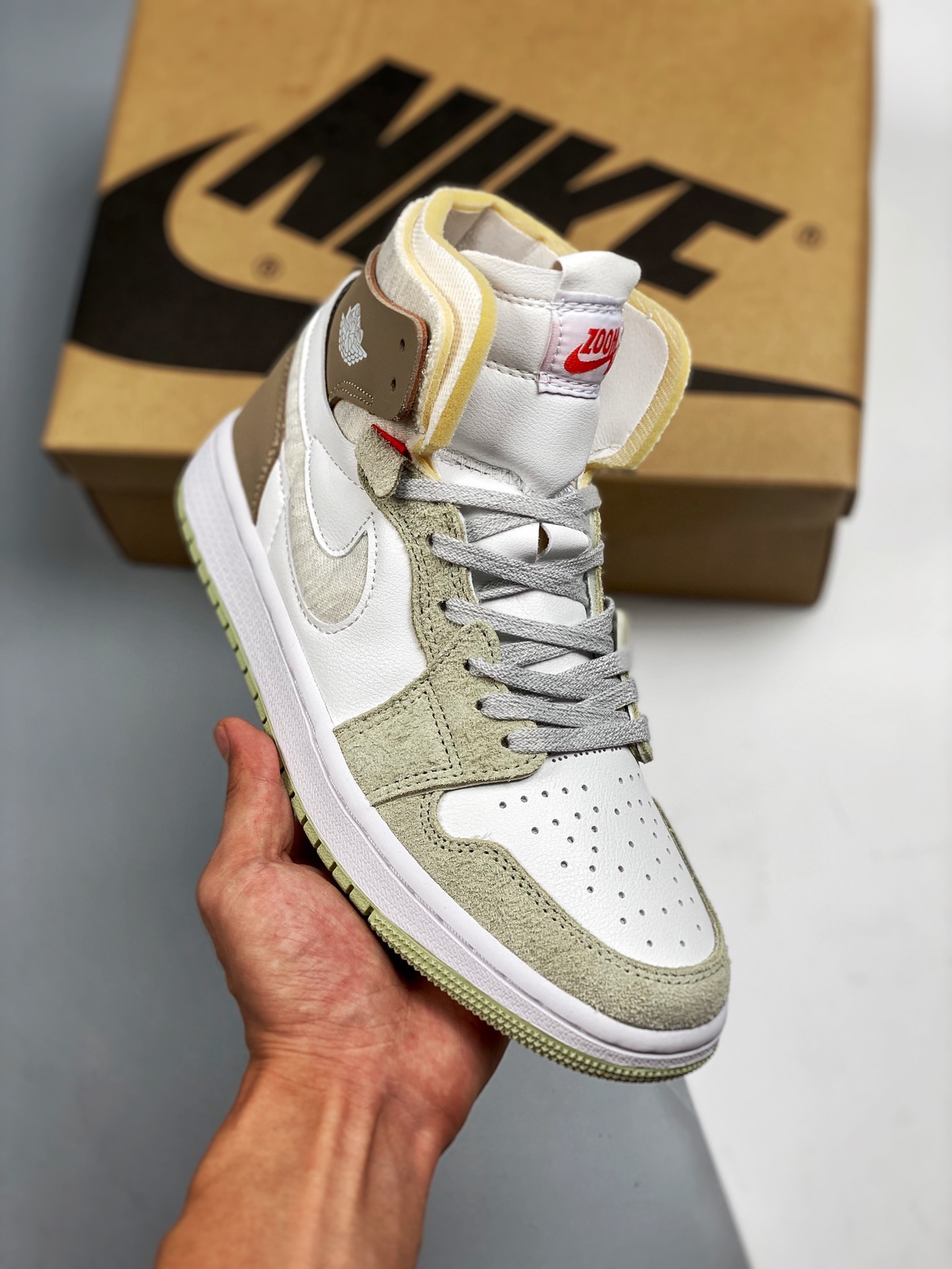 Nivel original de fábrica grande, fotos reales primer lanzamiento💥 Air Jordan 1 Zoom Air CMFT, material reflectante 3M…