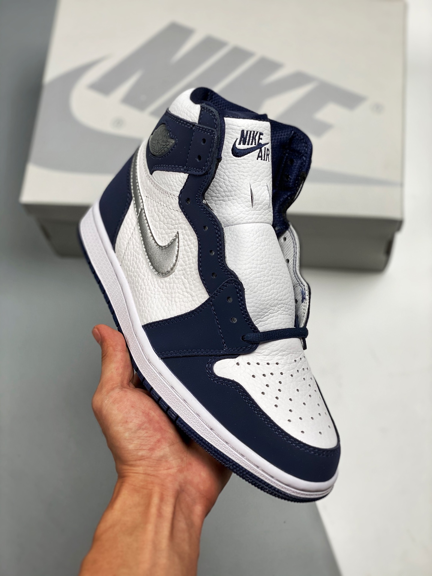 Air Jordan 1 Retro High OG azul medianoche, Japón, producción de fábrica original de alta calidad, el techo de calidad …