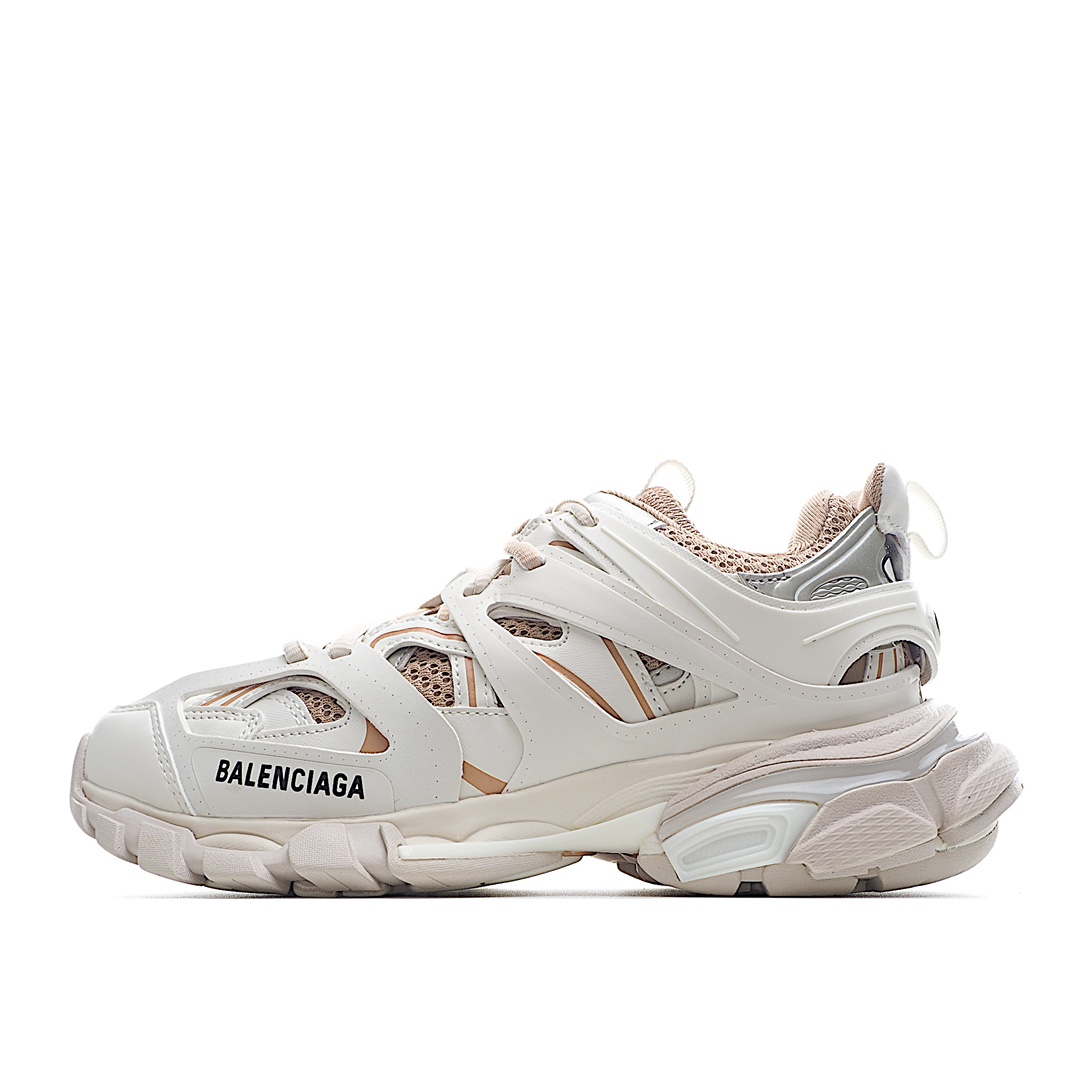 巴黎世家3.0 三代户外概念鞋 Balenciaga  Sneaker Tess s.Gomma MAILLE WHITE/ORANGE 纯原版本 原装大盒 从里到外 一切百分百还原官方配置 顶级专供碾压市面一切真标版本