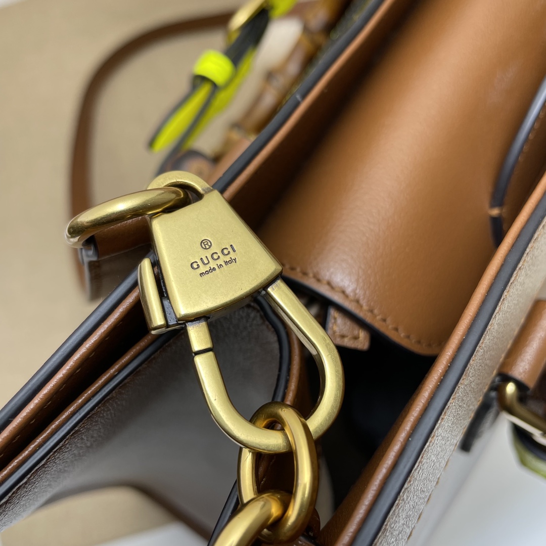 GUCCI古驰Diana竹节中号托特包655658