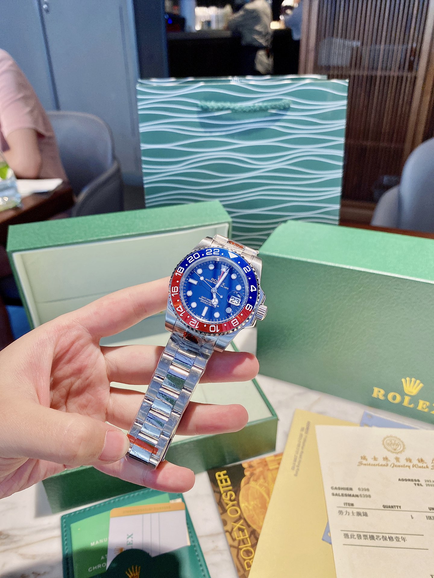 Rolex Gmt Master Watch Blue Men Summer Collection