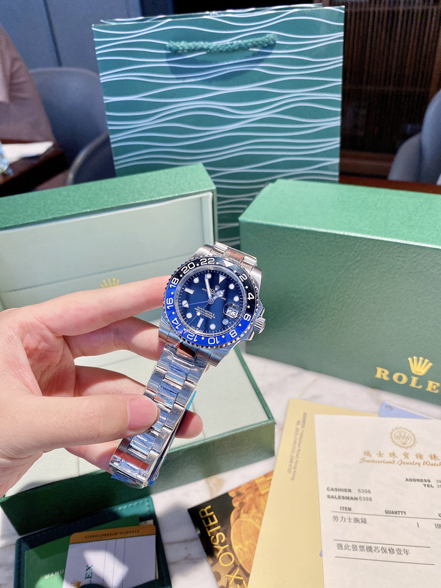 Rolex Gmt Master Watch Blue Men Summer Collection