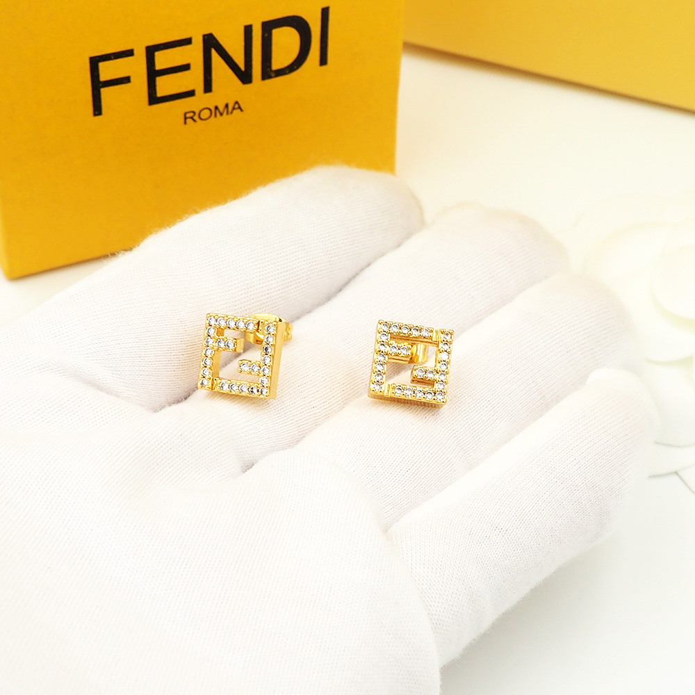 Fendi Haute Joaillerie Fine Jewelry Earrings Necklace Ring Ref 6