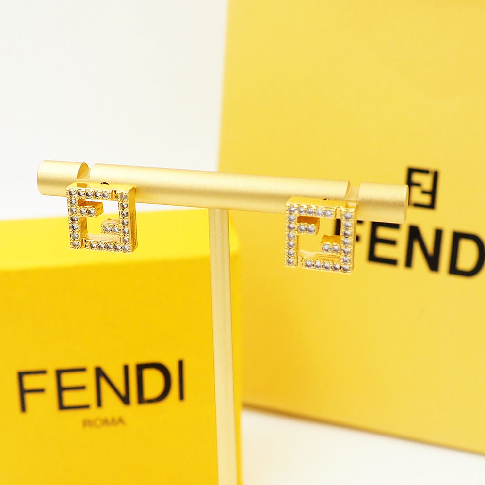 Fendi Haute Joaillerie Fine Jewelry Earrings Necklace Ring Ref 8