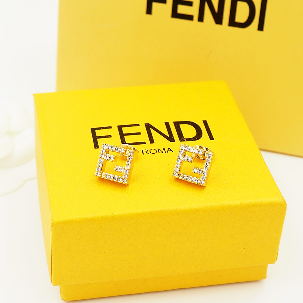 Fendi Haute Joaillerie Fine Jewelry Earrings Necklace Ring Ref 9