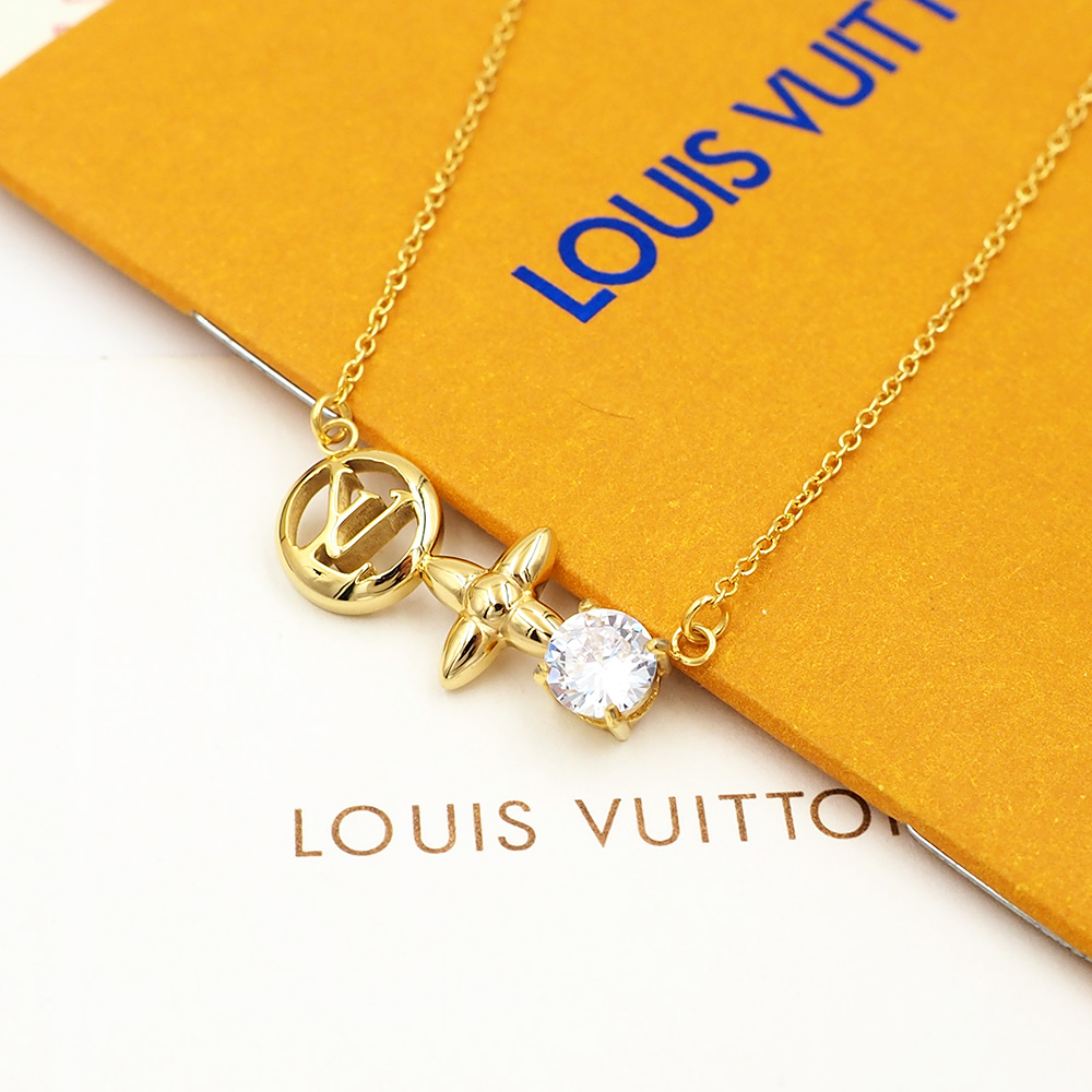 Louis Vuitton lv项链单钻四叶草项链Petit