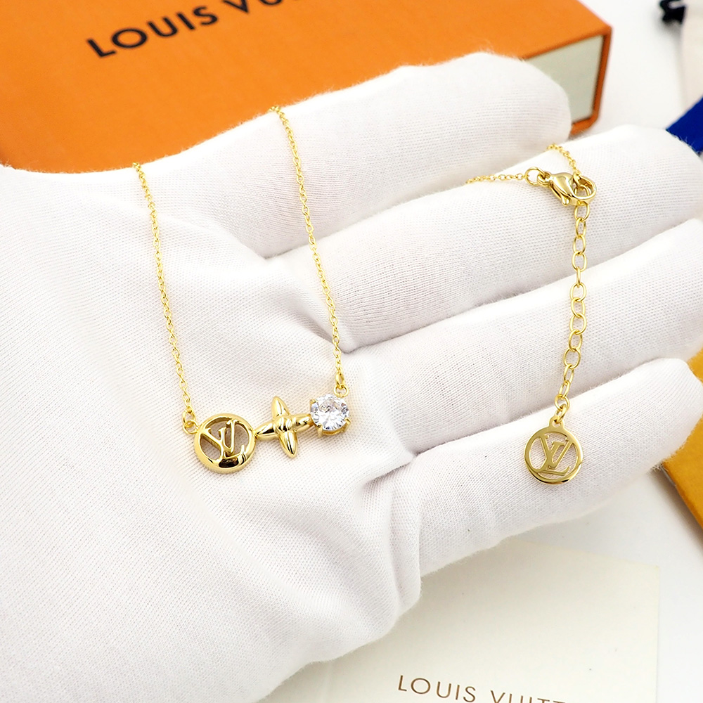 Louis Vuitton lv项链单钻四叶草项链Petit